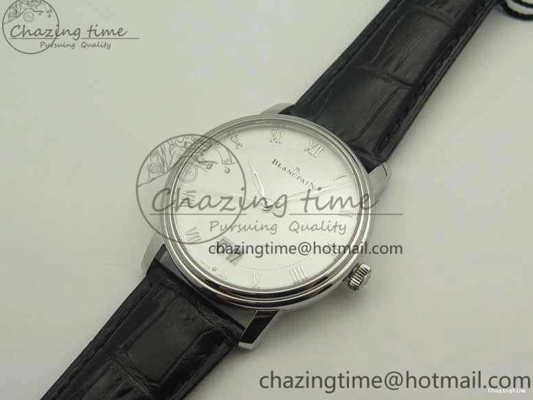 0212 SportInspired Villeret 6669 SS HG 1:1 Best Edition White Dial On Leather Strap V 8099